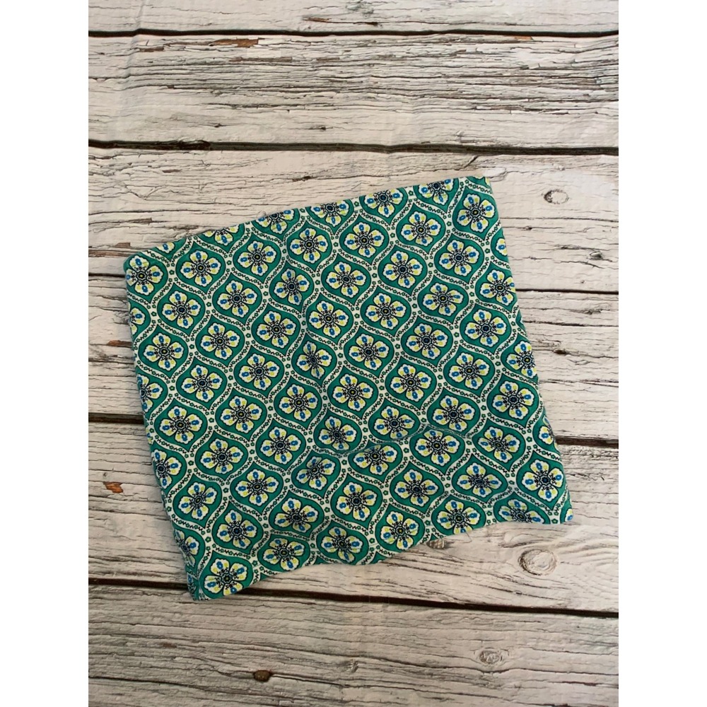 Old Navy Tube Top Medium Green Blu Geometric Floral Medallion Strapless Y2K Boho
